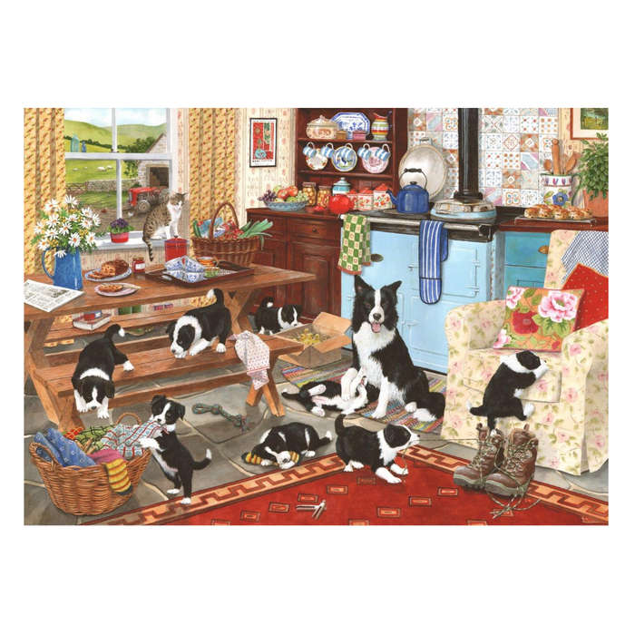 House of Puzzles - Collie Wobbles - 1000 Piece Jigsaw Puzzle