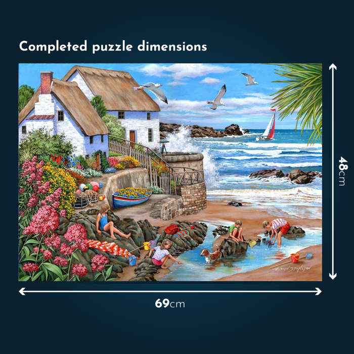 House of Puzzles - Seaspray Cottages - 1000 Piece Jigsaw Puzzle