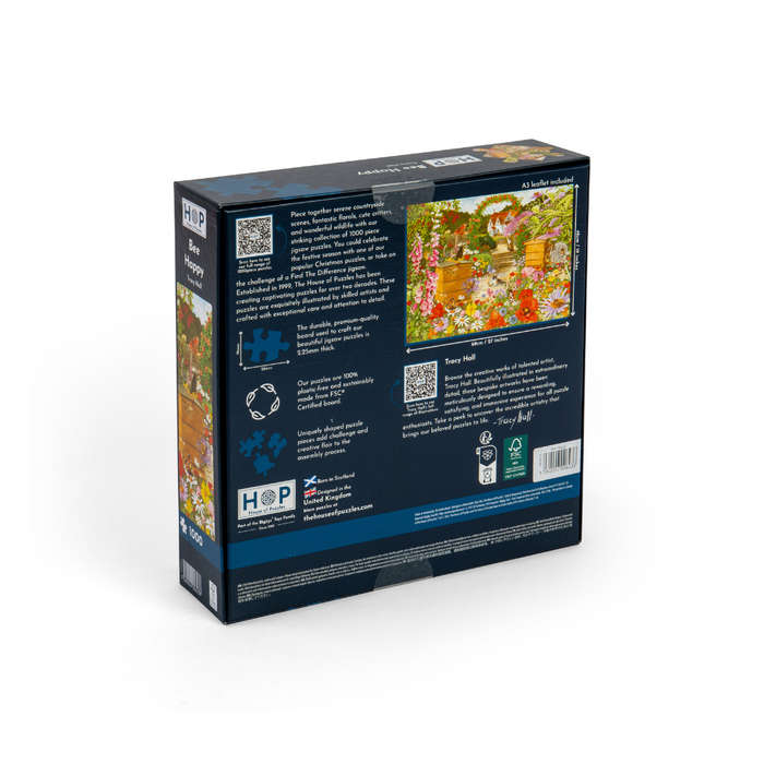 House of Puzzles - Bee Happy - 1000 Piece Jigsaw Puzzle