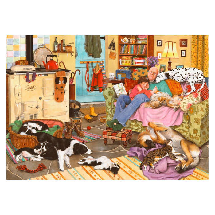 House of Puzzles - Dog Tired - 1000 Piece Jigsaw Puzzle