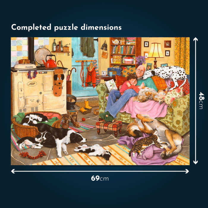 House of Puzzles - Dog Tired - 1000 Piece Jigsaw Puzzle