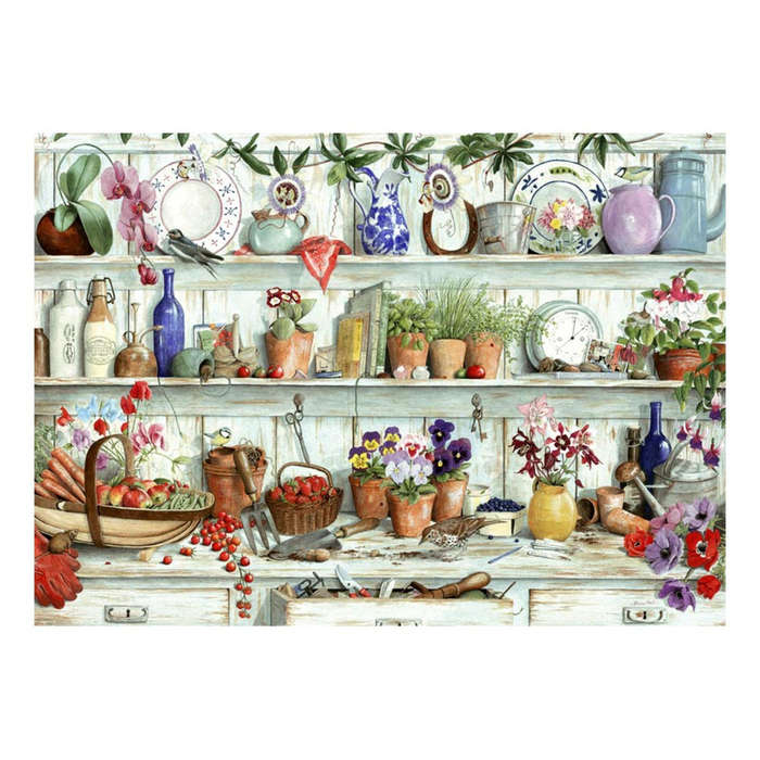 House of Puzzles - Posies & Produce - XL Pieces - 500 Piece Jigsaw Puzzle