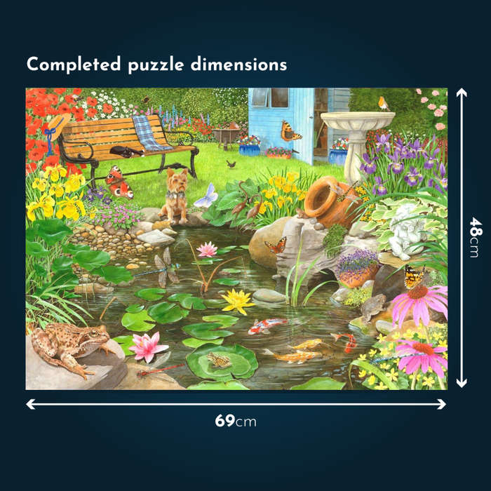 House of Puzzles - Lily Pond - 1000 Piece Jigsaw Puzzle