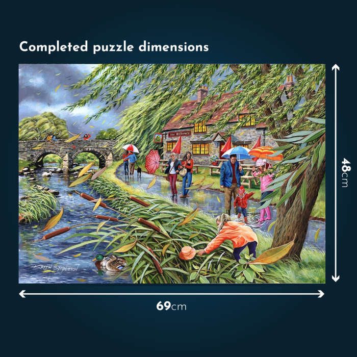 House of Puzzles - Wind at the Willows - 1000 Piece Jigsaw Puzzle