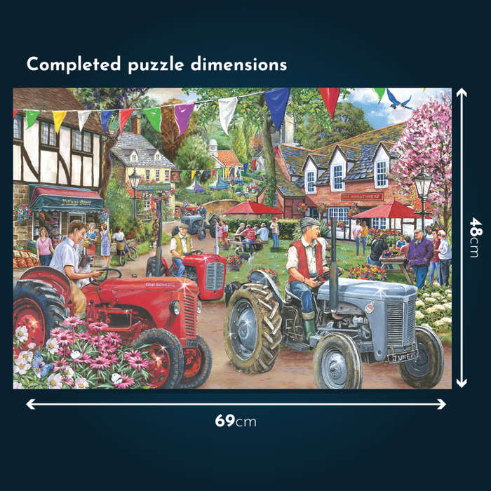 House of Puzzles - No.27 - Tractor Parade - 1000 Piece Jigsaw Puzzle