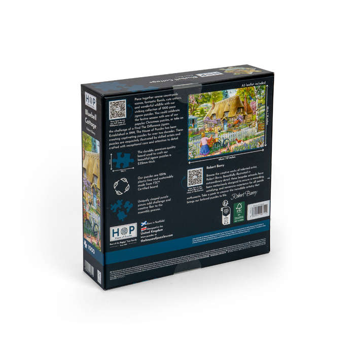 House of Puzzles - Bluebell Cottage - 1000 Piece Jigsaw Puzzle