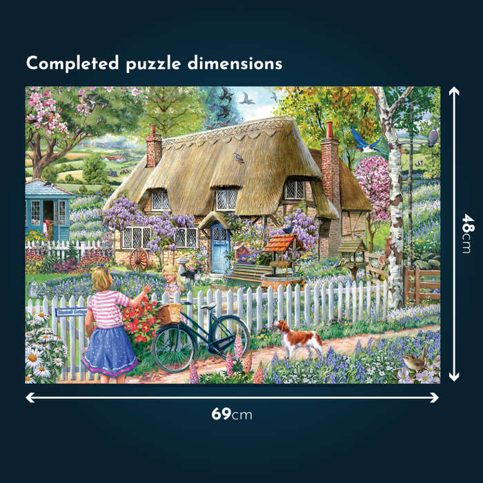 House of Puzzles - Bluebell Cottage - 1000 Piece Jigsaw Puzzle