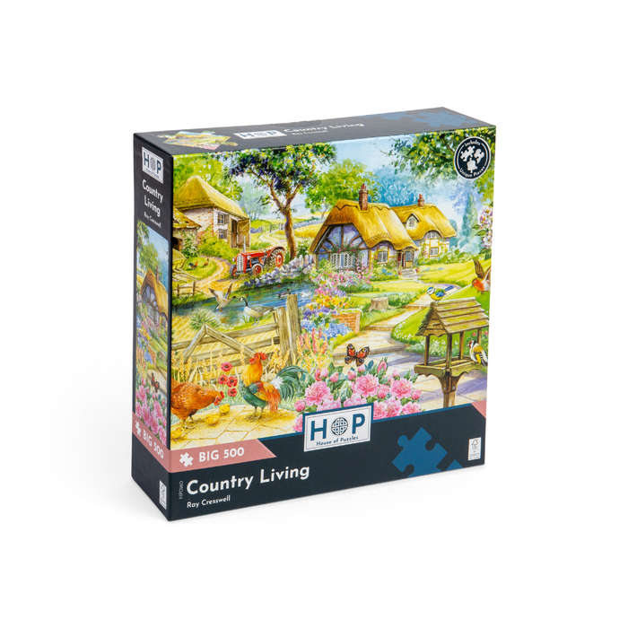 House of Puzzles - Country Living - XL Pieces - 500 Piece Jigsaw Puzzle