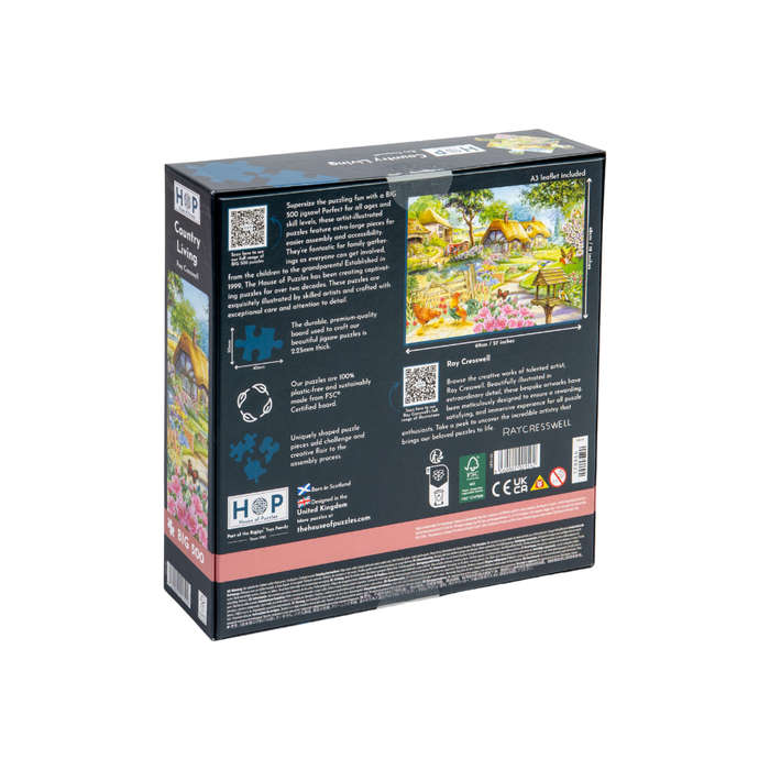House of Puzzles - Country Living - XL Pieces - 500 Piece Jigsaw Puzzle