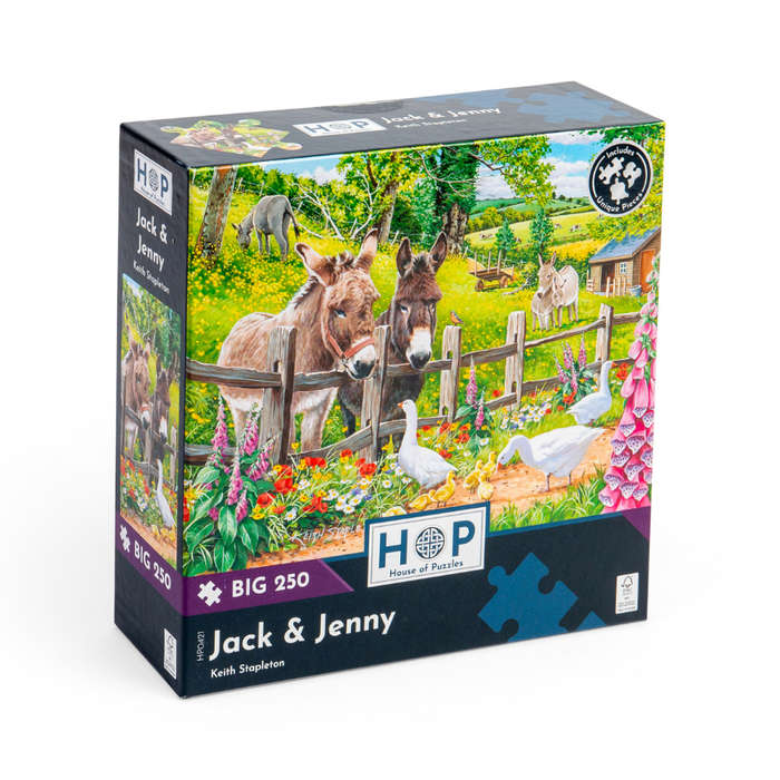 House of Puzzles - Jack & Jenny - XL Pieces - 250 Piece Jigsaw Puzzle