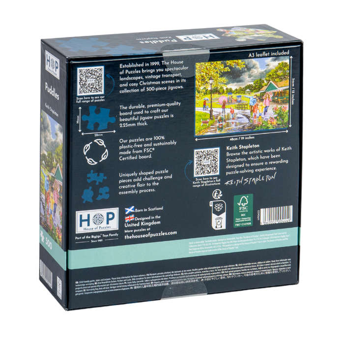 House of Puzzles - Puddles - 500 Piece Jigsaw Puzzle