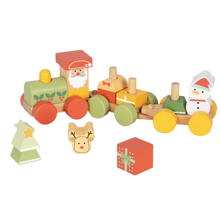 hi Pando - Wooden Christmas Stacking Train