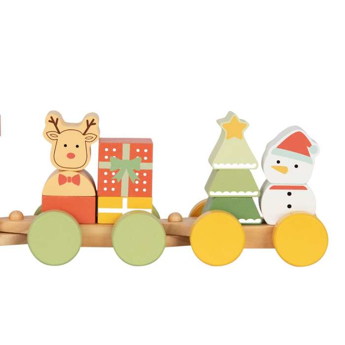 hi Pando - Wooden Christmas Stacking Train