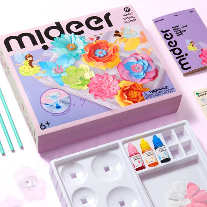 Mideer - Paper Flower Craft Kit - Creative Arts & Crafts Set