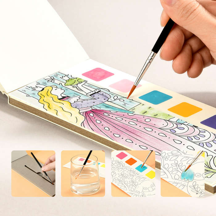 Mideer - Watercolour Painting Set - Travel Size - The Flower And The Butterfly