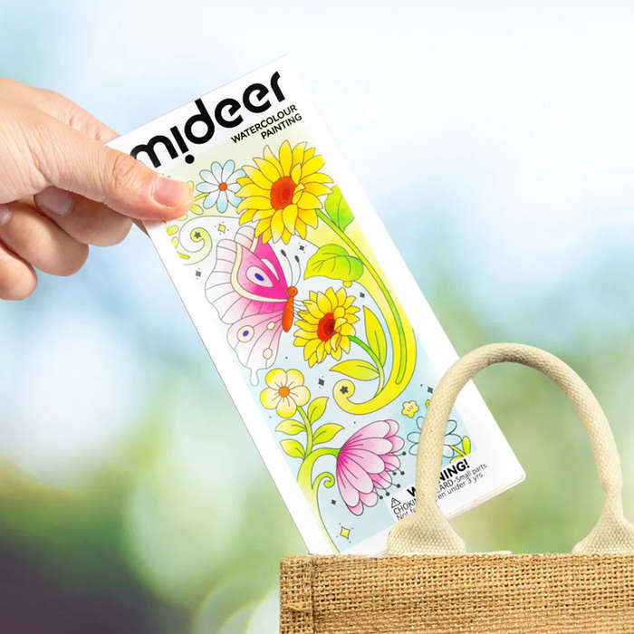 Mideer - Watercolour Painting Set - Travel Size - The Flower And The Butterfly