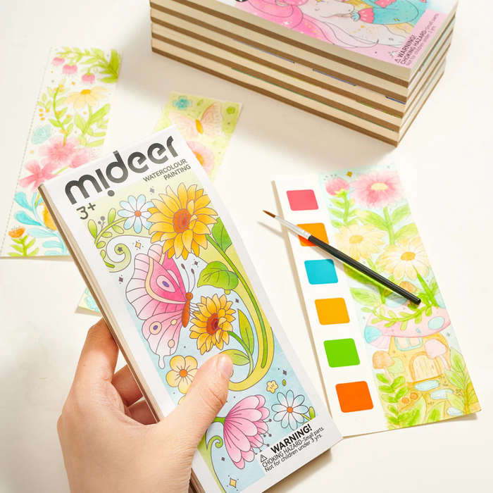 Mideer - Watercolour Painting Set - Travel Size - The Flower And The Butterfly