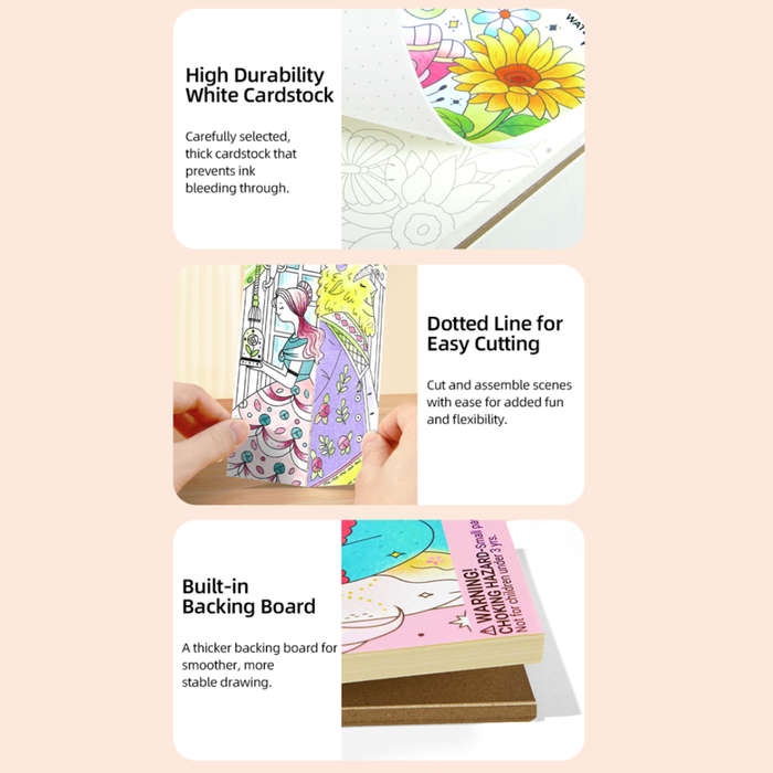 Mideer - Watercolour Painting Set - Travel Size - The Flower And The Butterfly