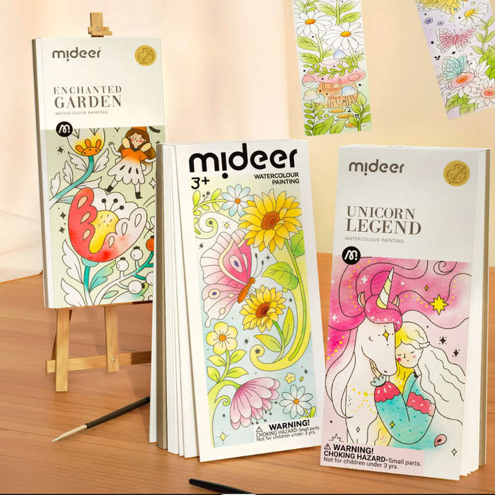 Mideer - Watercolour Painting Set - Travel Size - The Flower And The Butterfly