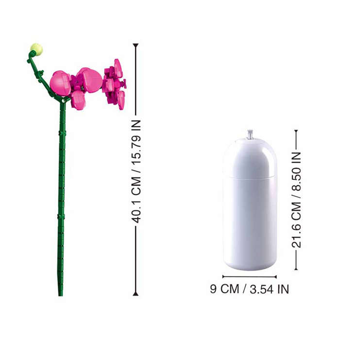 Sluban Building Set: Pleyerid - Flowers - Orchid - 261 Pieces