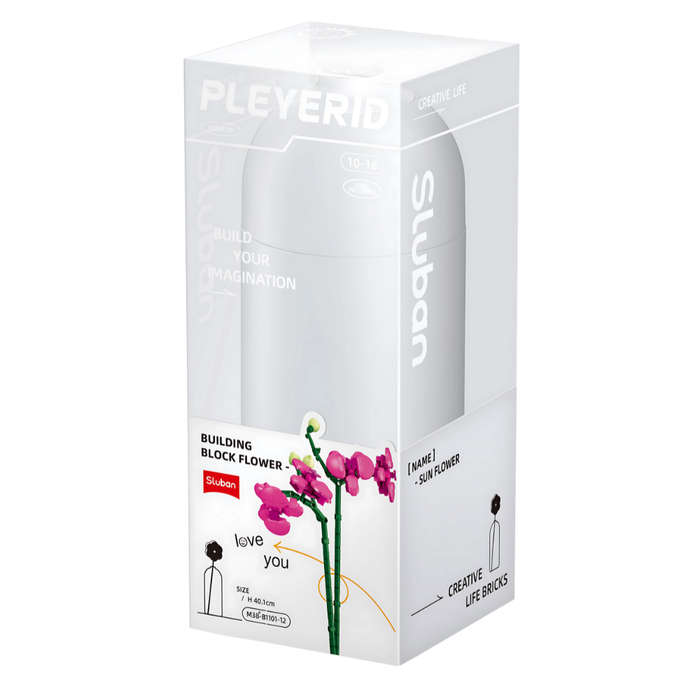 Sluban Building Set: Pleyerid - Flowers - Orchid - 261 Pieces