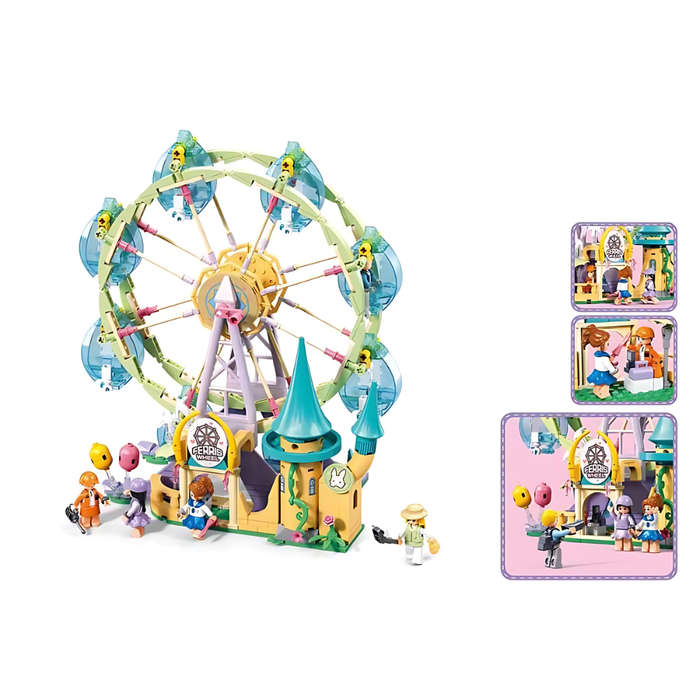 Sluban Building Set: Metropolis - Ferris Wheel - 504 Pieces