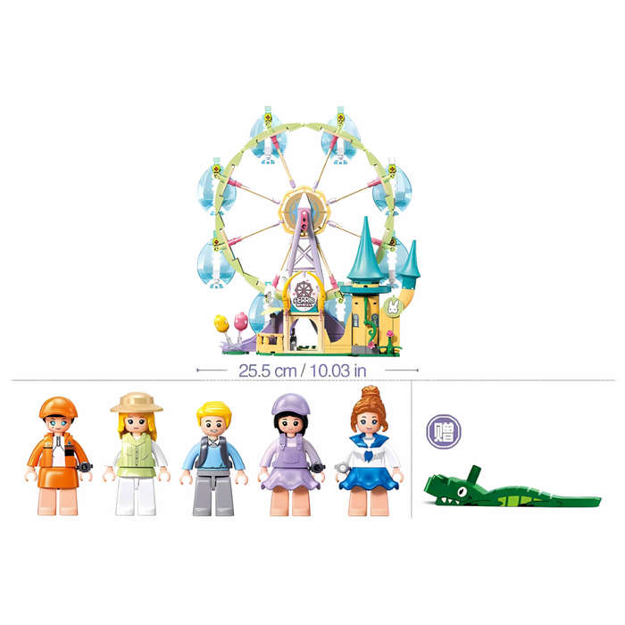 Sluban Building Set: Metropolis - Ferris Wheel - 504 Pieces