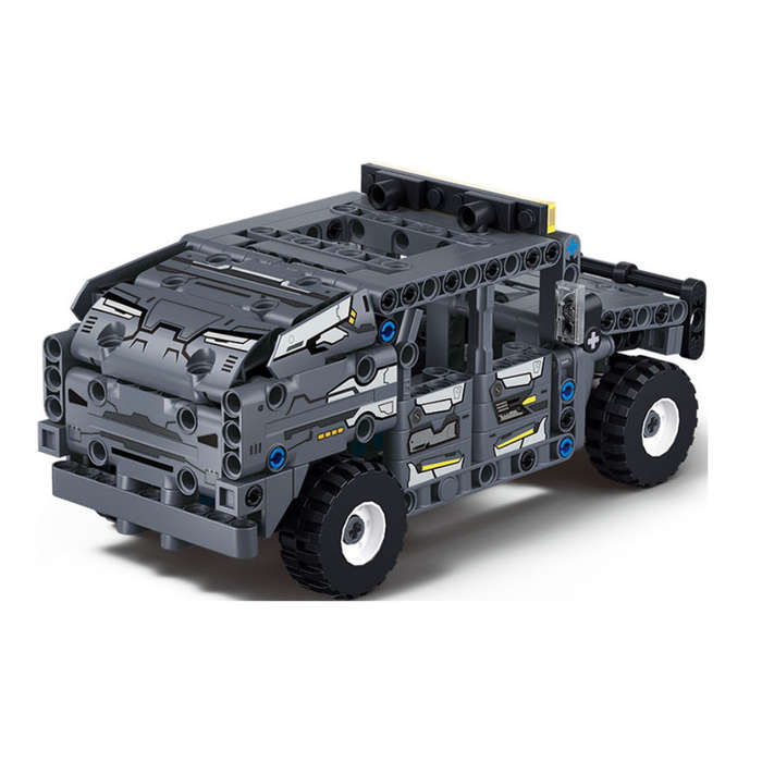 Sluban Building Set: Power Bricks - Pullback Hummer Car - 228 Pieces