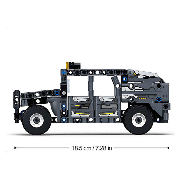 Sluban Building Set: Power Bricks - Pullback Hummer Car - 228 Pieces