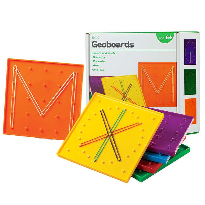 EDX Education - Geoboards - 15cm - 5X5 Pin & 24 Circular - 6pcs