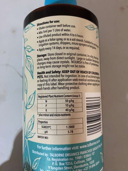 Talborne Nourish 5:1:4, Organic Liquid Fertilizer