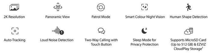 EZVIZ H6c Pro 2K (3MP) Smart AI