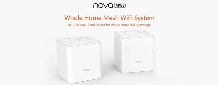 Tenda Nova MW3 AC1200 Whole Home Mesh Wi Fi System (2 Pack)