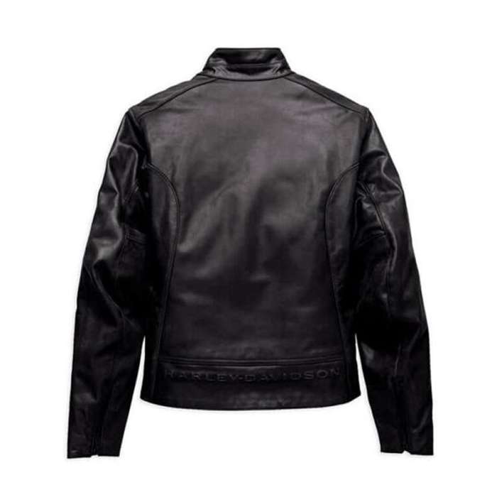 Womens Monovale Leather Jacket - S