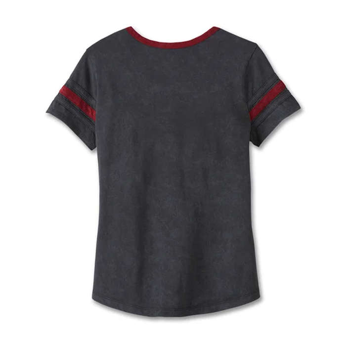 Women's American Notch Neck Tee - Black Beauty - 2XL