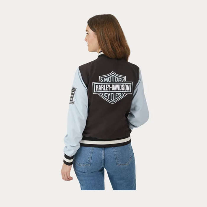 Women's Classic Bar &amp; Shield Bomber Jacket - M