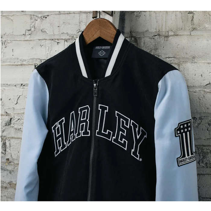 Women's Classic Bar &amp; Shield Bomber Jacket - M