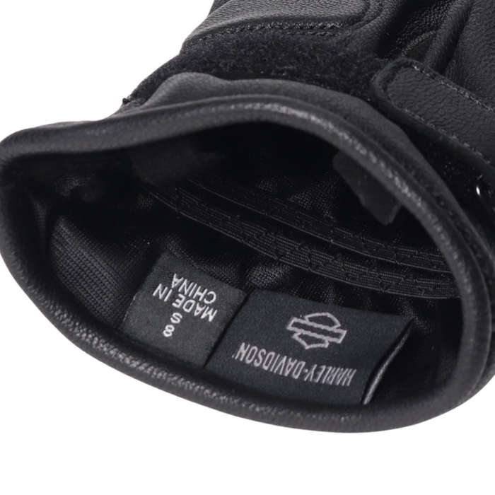 Men's Helm Leather Work Gloves Black - L