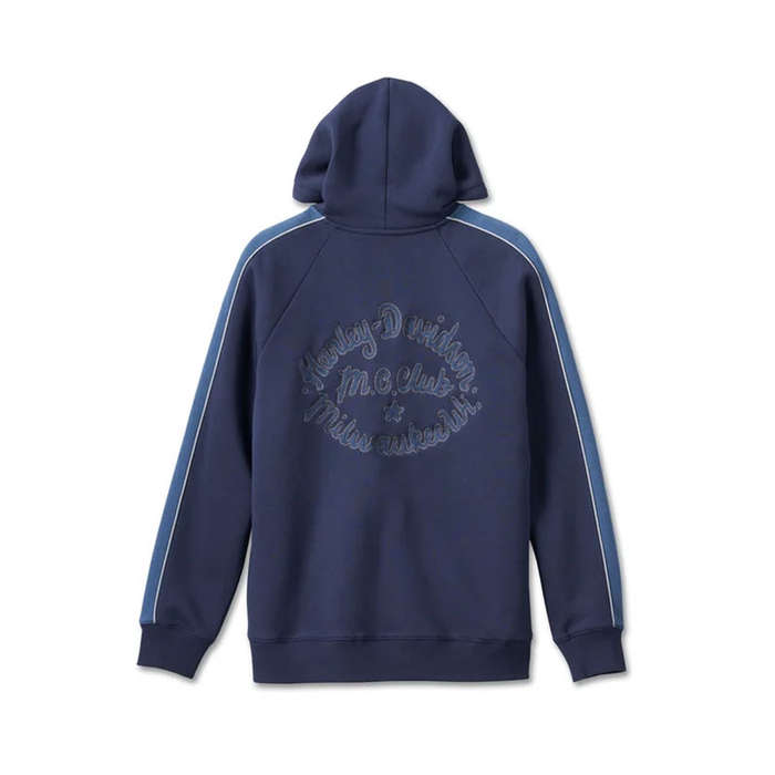 Men's Club Crew Zip-Up Hoodie - Peacoat - 3XL