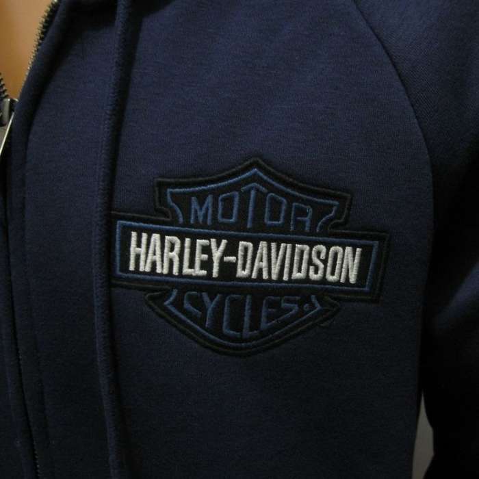 Men's Club Crew Zip-Up Hoodie - Peacoat - 3XL
