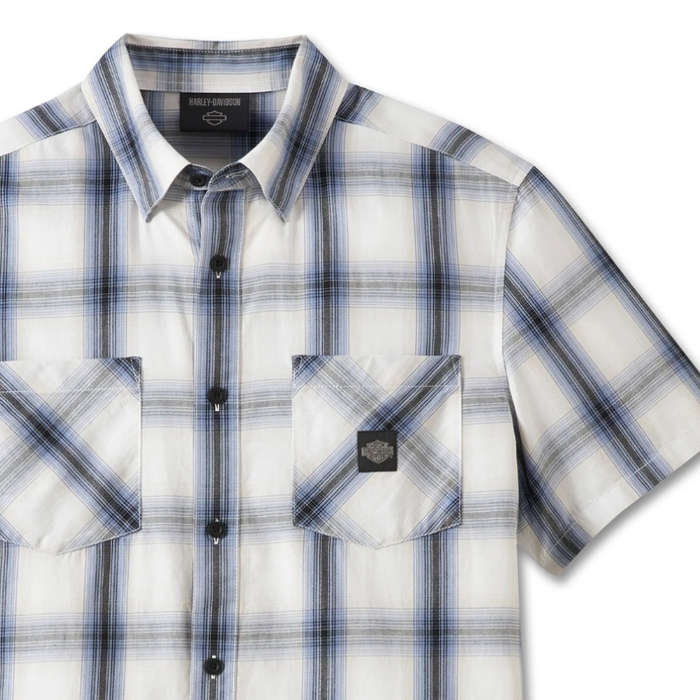 Men's Forever Harley Shirt - Blue Plaid - S