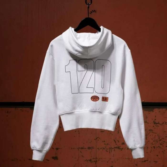 Women's 120th Anniversary Zip Front Hoodie Bright White - M