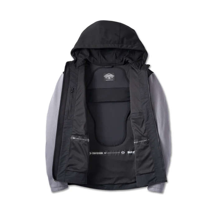 Men's 120th Anniversary Deflector Riding Fleece - Black &amp; Quiet Shade - M