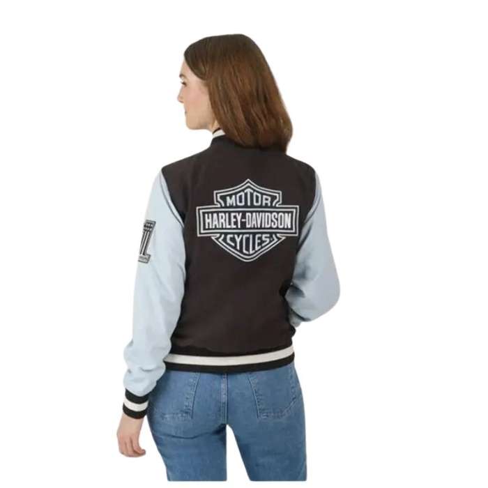 Women's Classic Bar &amp; Shield Bomber Jacket - M