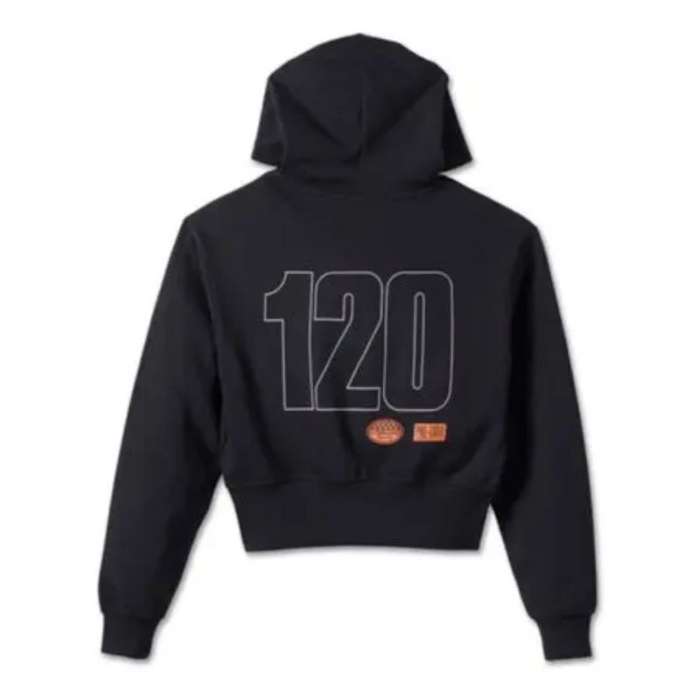 Women's 120th Anniversary Zip Front Hoodie Black - L