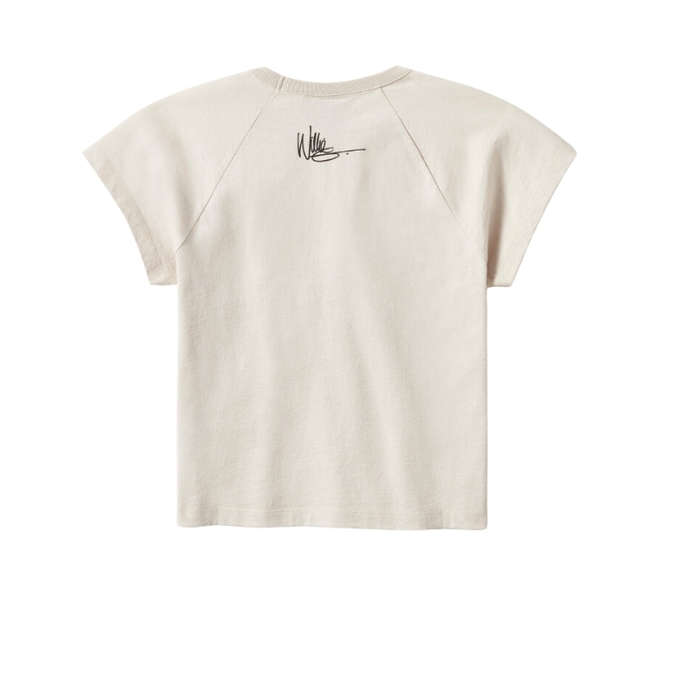 Women's Willie G Wing Skull Sketch Art Baby Doll Tee - XS