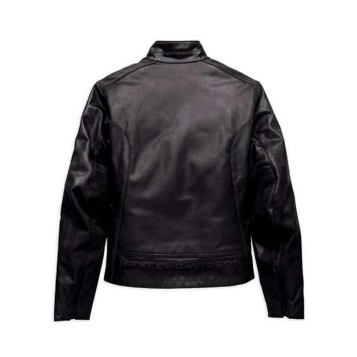 Womens Monovale Leather Jacket - S