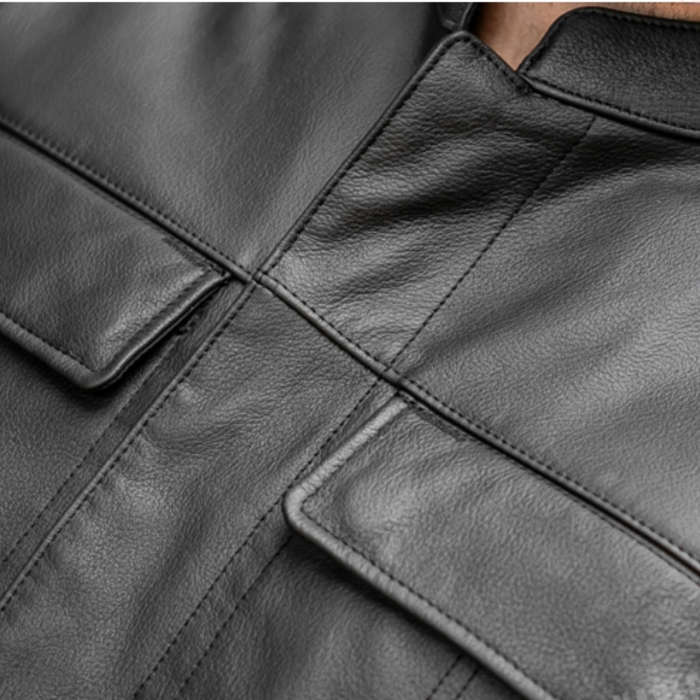 Men's Foster Leather Vest - 2XL