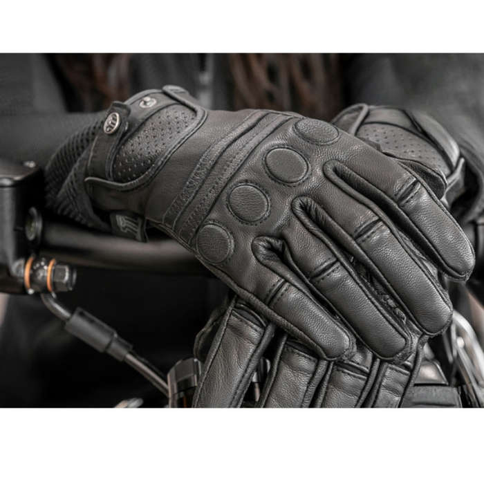 Women's #1 Skull Leather Gloves - S