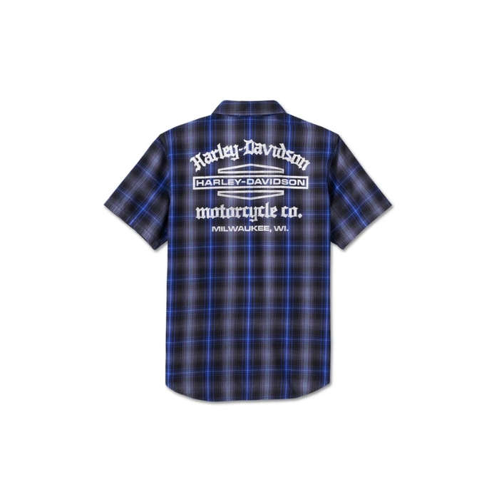 Men's Staple Short Sleeve Shirt - Plaid - 2XL